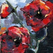 “Poppy Love” Acrylic on Board