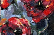 “Poppy Love” Acrylic on Board